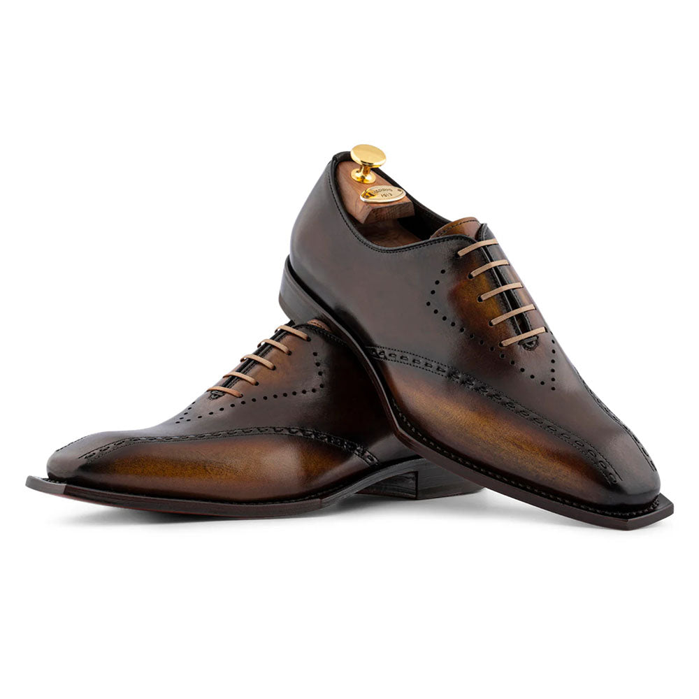 Harris Firenze 1913 Hand-Shaded Leather Oxford Brown