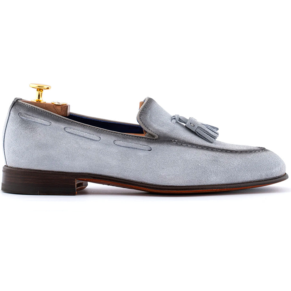 Harris Firenze 1913 Suede Tassel Moccasin Grey