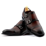 Harris Firenze 1913 Shaded Double Monk Strap Brown