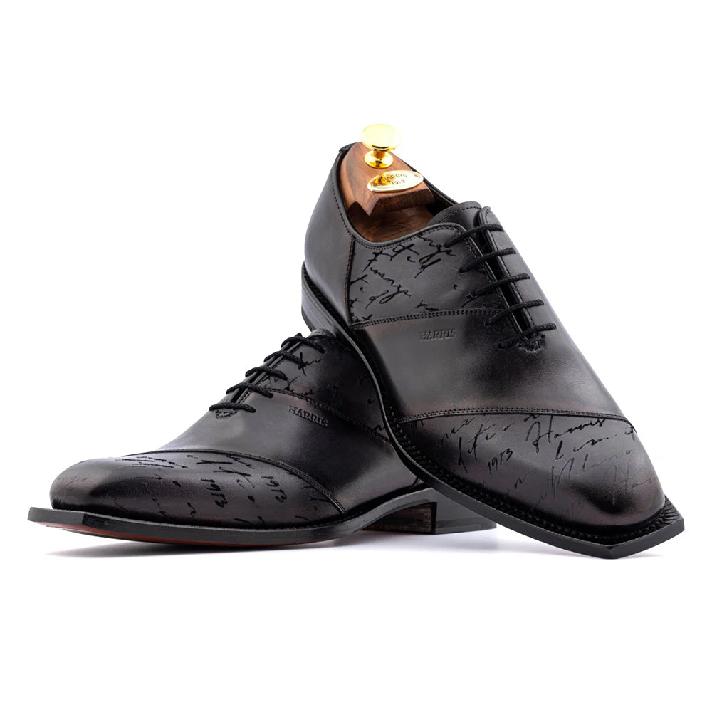 Harris Firenze 1913 Hand-Painted Signature Oxford Black