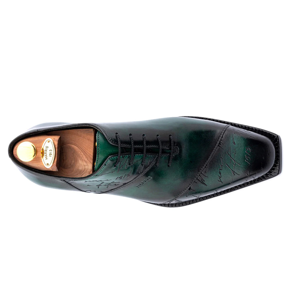 Harris Firenze 1913 Hand-Painted Signature Oxford Green