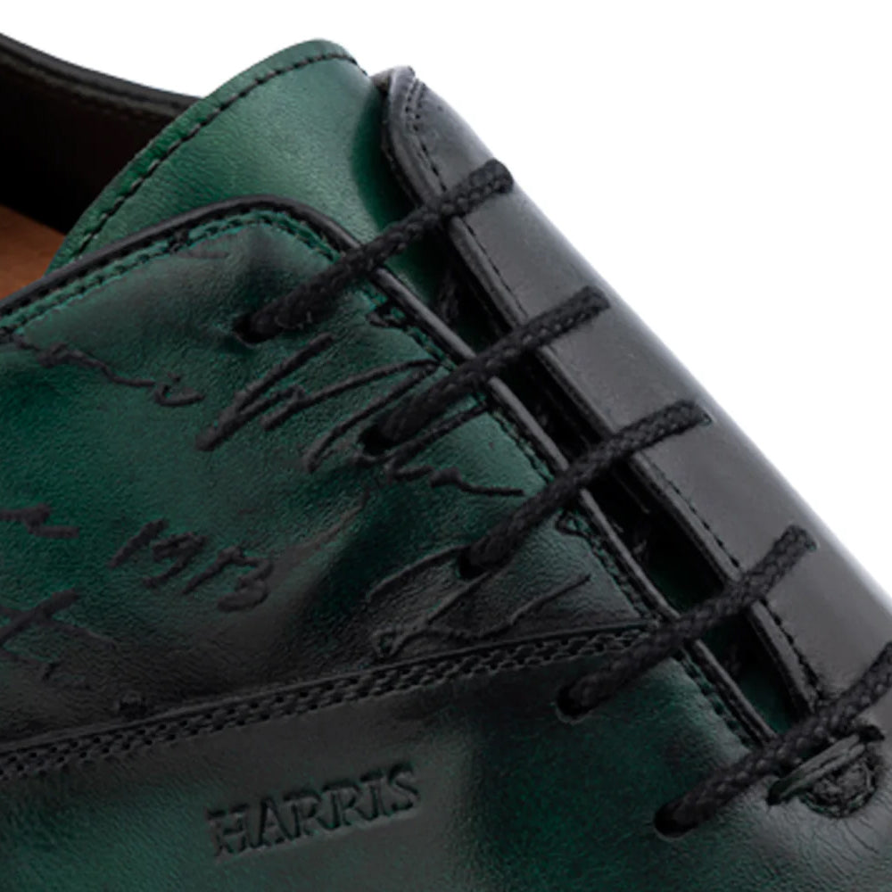 Harris Firenze 1913 Hand-Painted Signature Oxford Green