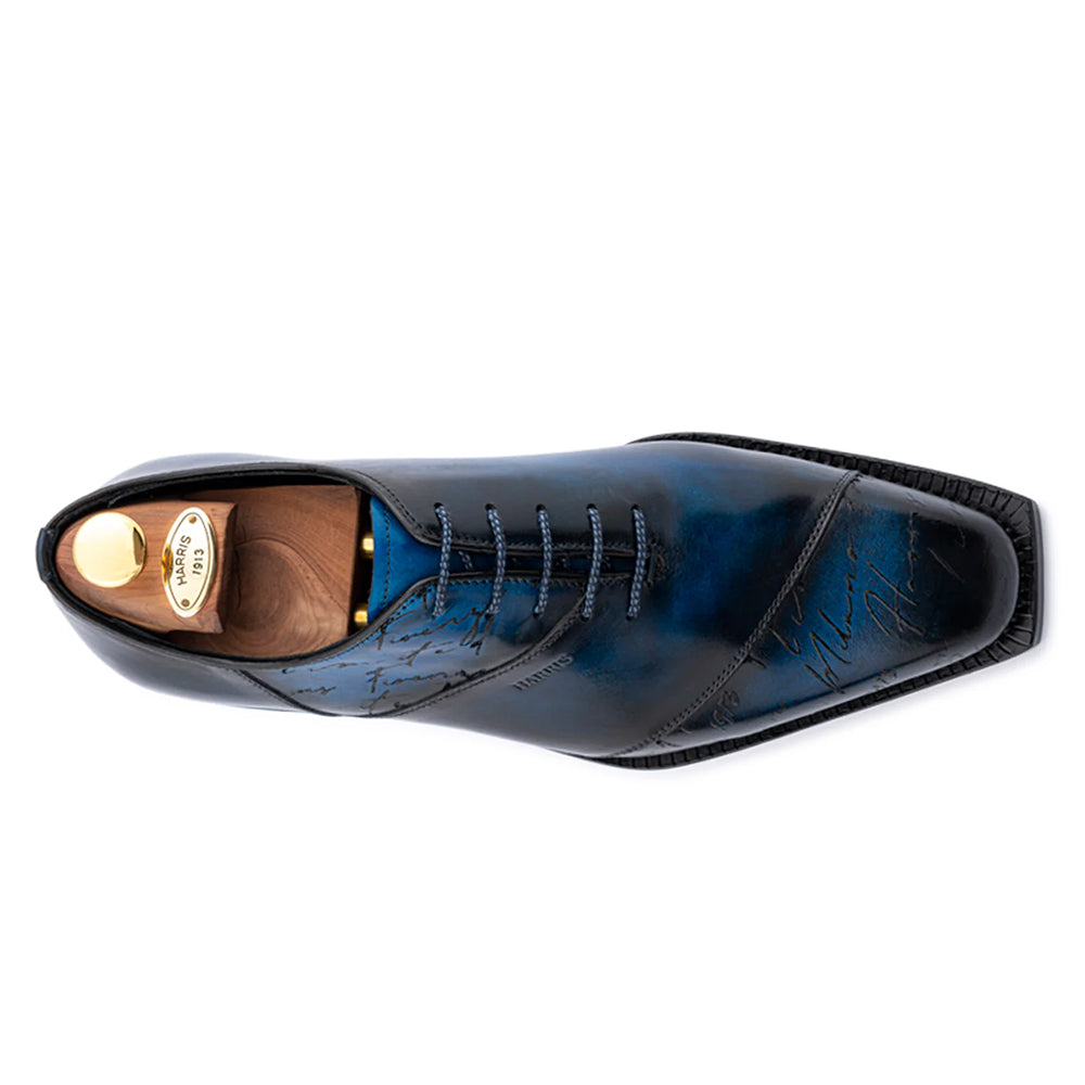 Harris Firenze 1913 Hand-Painted Signature Oxford Blue