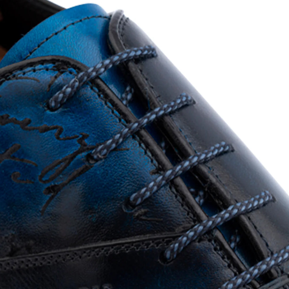 Harris Firenze 1913 Hand-Painted Signature Oxford Blue