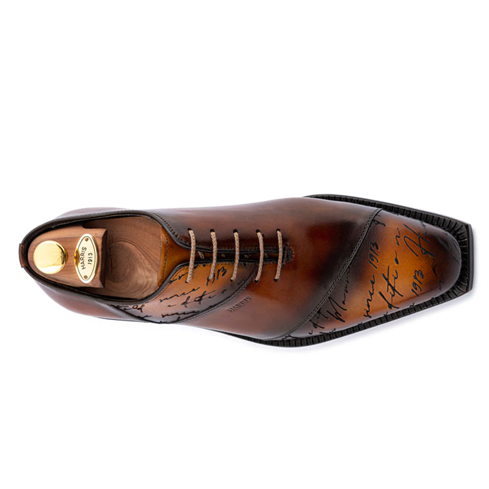 Harris Firenze 1913 Hand-Painted Signature Oxford Brown