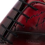 Harris Firenze 1913 Hand-Painted Signature Oxford Bordeaux