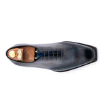 Harris Firenze 1913 Hand-Painted Leather Oxford Shoe Blue