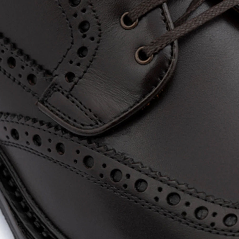Harris Firenze 1913 Calfskin Wingtip Derby Shoes Brown