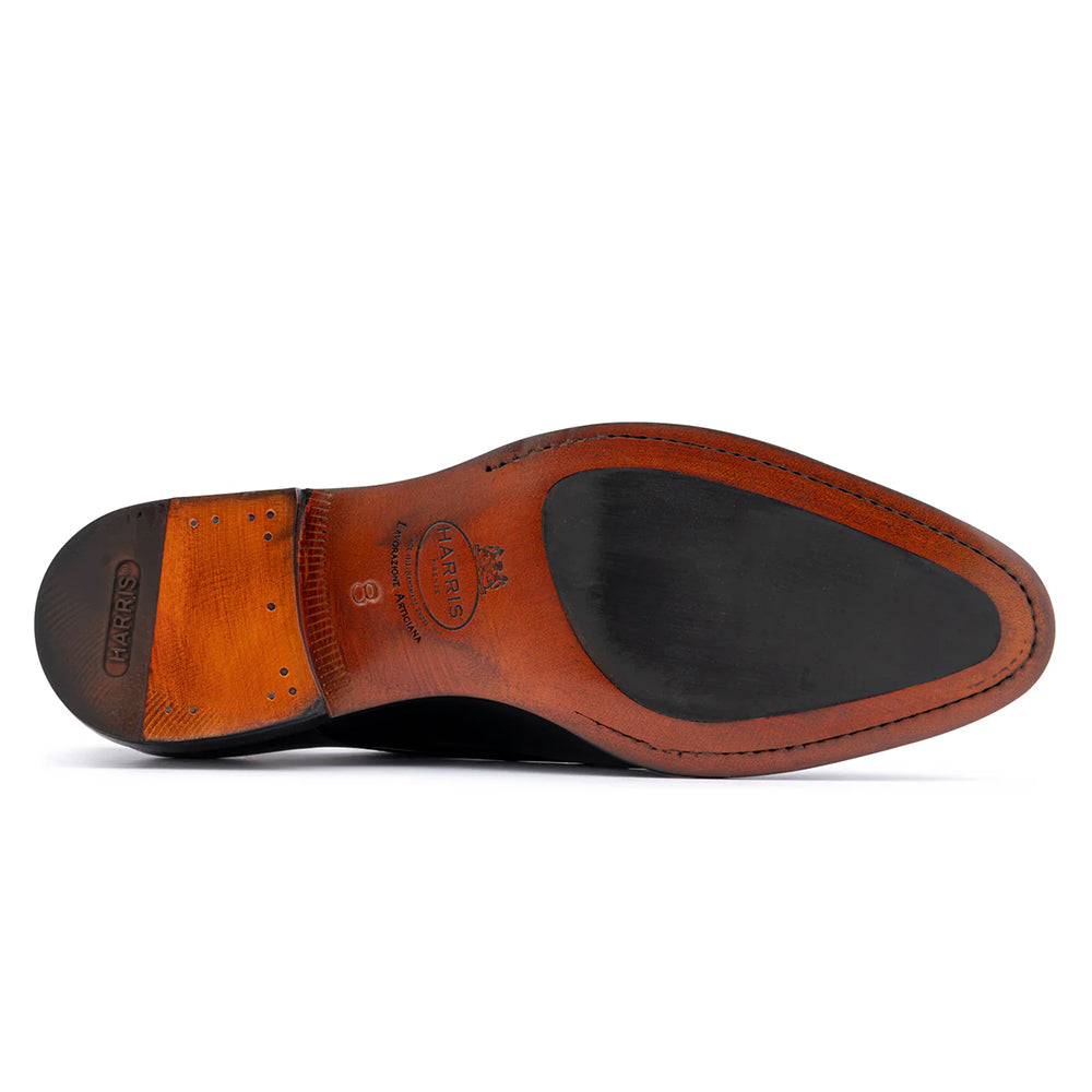 Harris Firenze 1913 Leather Double Monk Strap Black