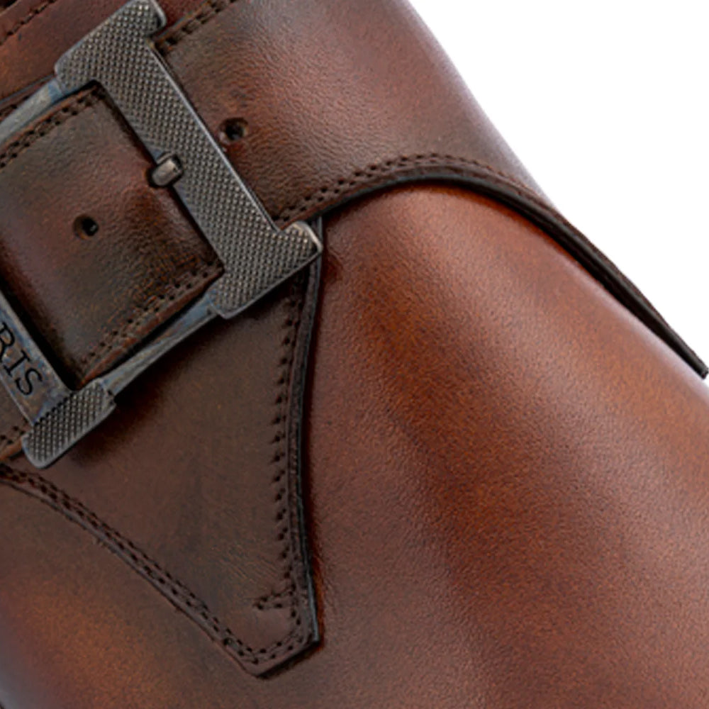 Harris Firenze 1913 Single Buckle Leather Shoes Brown