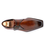 Harris Firenze 1913 Single Buckle Leather Shoes Brown