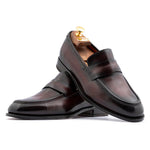 Harris Firenze 1913 Hand-Painted Leather Loafer Brown