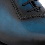 Harris Firenze 1913 Hand-Painted Leather Brogue Oxford Blue