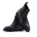 Harris Firenze 1913 Polish Beatles Leather Ankle Boots Blue Navy