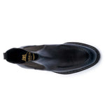 Harris Firenze 1913 Polish Beatles Leather Ankle Boots Blue Navy