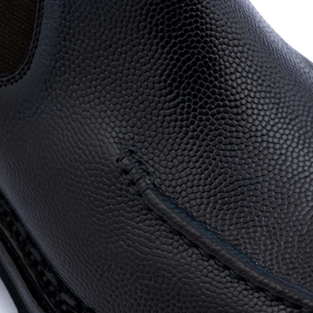 Harris Firenze 1913 Polish Beatles Leather Ankle Boots Blue Navy