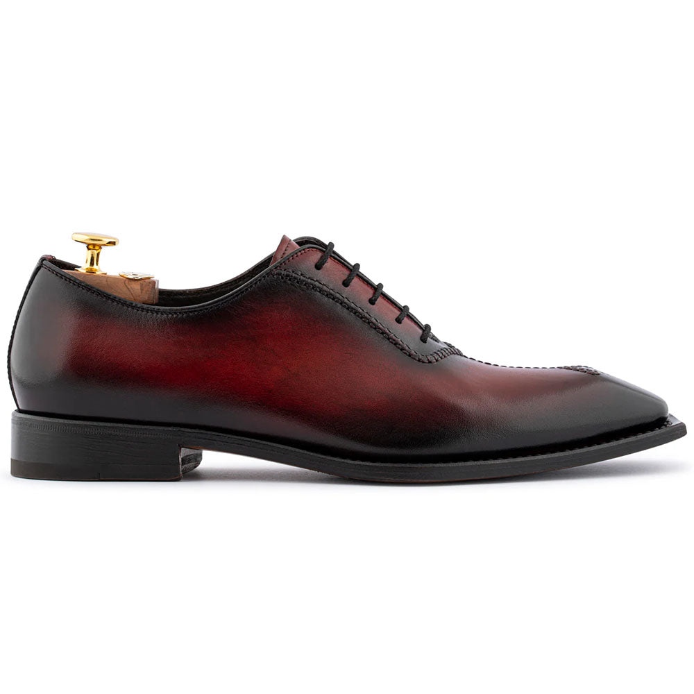 Harris Firenze 1913 Hand-Painted Leather Brogue Oxford Red