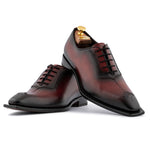 Harris Firenze 1913 Hand-Painted Leather Brogue Oxford Red