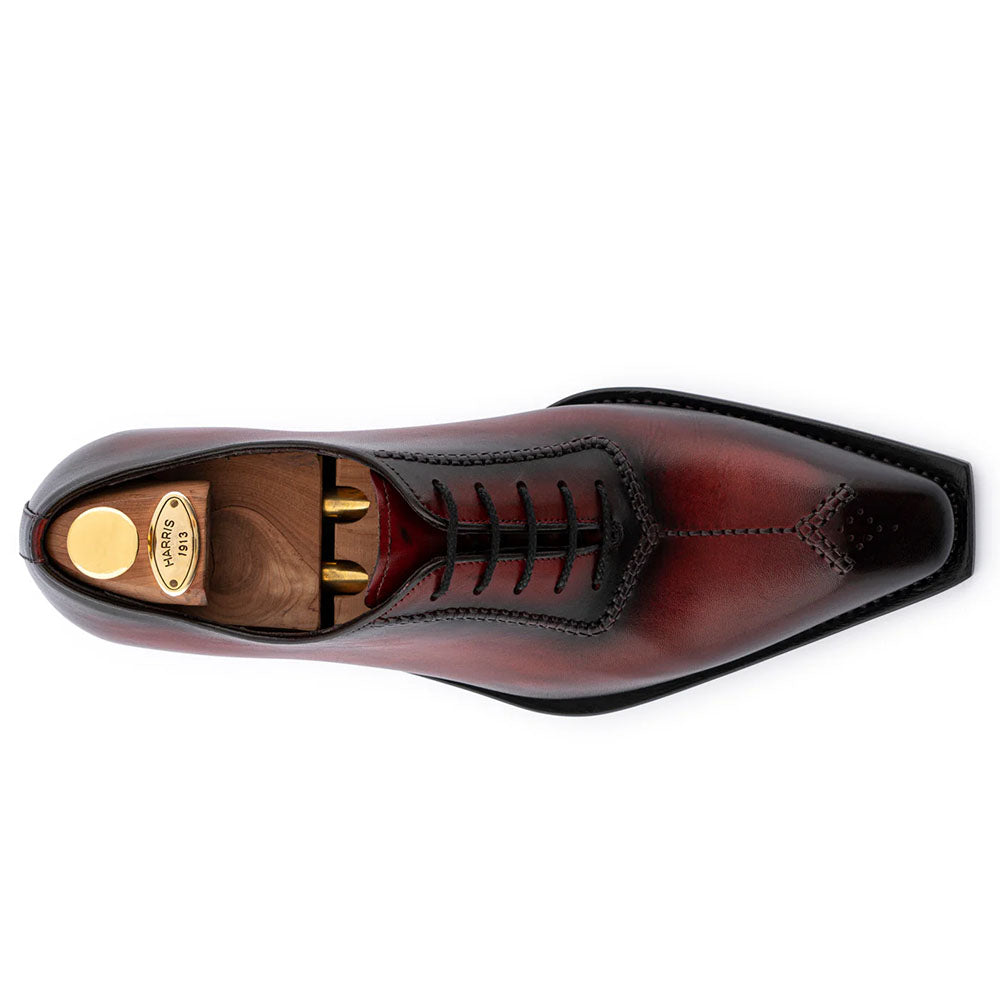 Harris Firenze 1913 Hand-Painted Leather Brogue Oxford Red