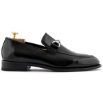 Harris Firenze 1913 Brushed Leather Moccasin Black