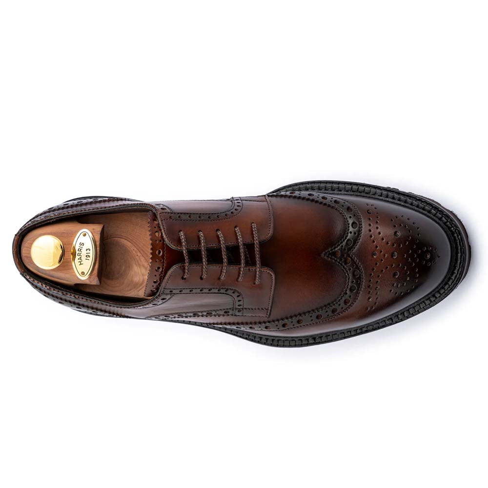 Harris Firenze 1913 Hand-Painted Derby Brown