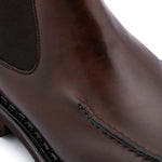 Harris Firenze 1913 Polish Beatles Leather Ankle Boots Brown