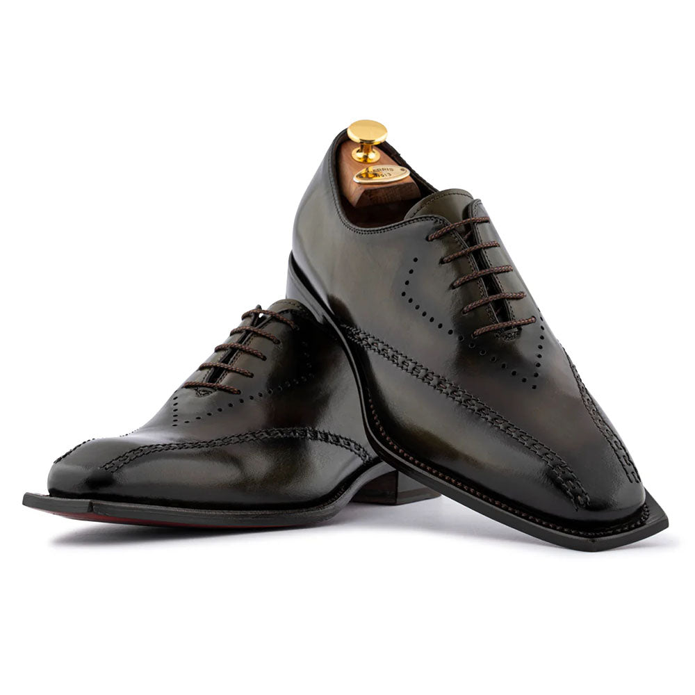 Harris Firenze 1913 Hand-Shaded Leather Oxford Moss