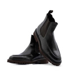 Harris Firenze 1913 Polish Beatles Leather Ankle Boots Dark Brown
