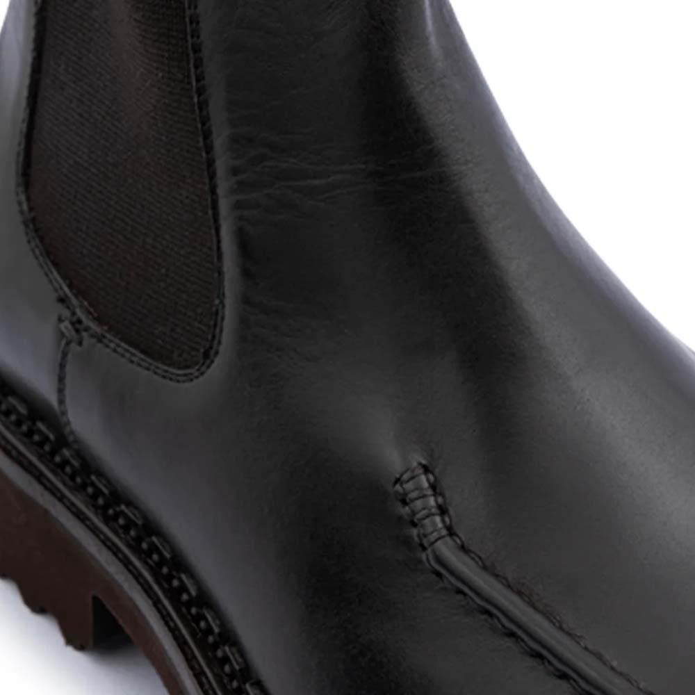 Harris Firenze 1913 Polish Beatles Leather Ankle Boots Dark Brown