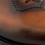Harris Firenze 1913 Hand-Painted Leather Brogue Oxford Brown