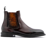 Harris Firenze 1913 Polish Beatles Leather Ankle Boots Brown