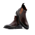 Harris Firenze 1913 Polish Beatles Leather Ankle Boots Brown