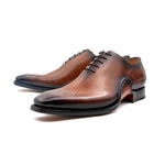 Ugo Vasare Cooper Oxford Wingtip Shoes Tobacco