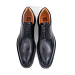 Ugo Vasare Mason Derby Plain Toe Shoes Black