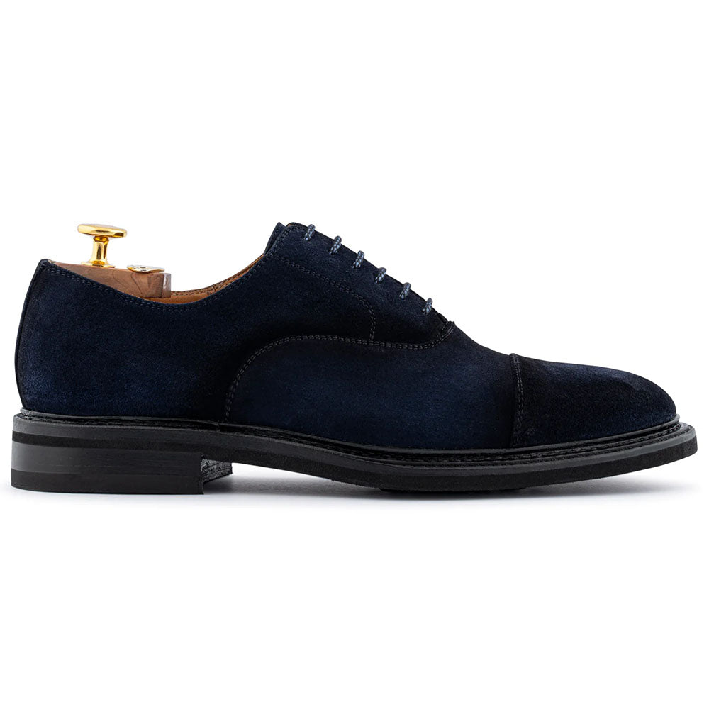 Harris Firenze 1913 French Suede Cap Toe Oxford Blue