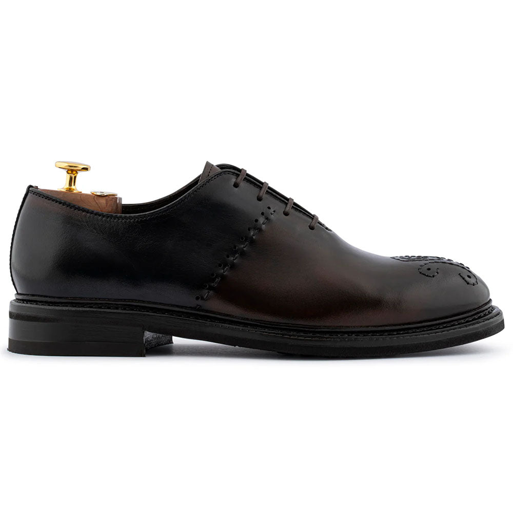 Harris Firenze 1913 Hand-Painted Leather String Oxford Brown