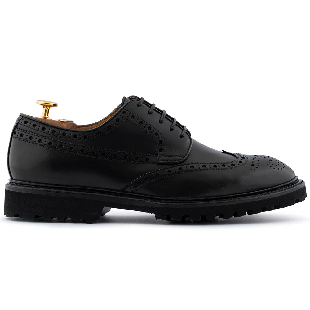 Harris Firenze 1913 Leather Wingtip Derby Black