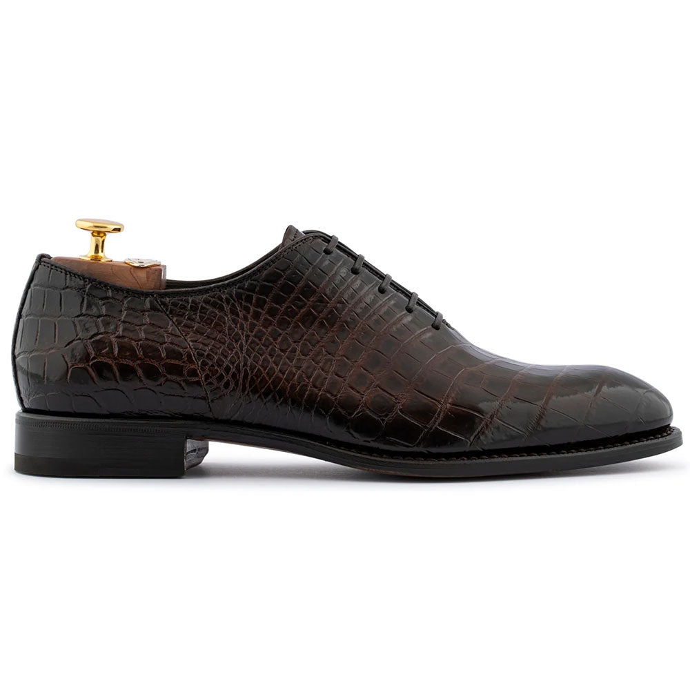 Harris Firenze 1913 Genuine French Crocodile Oxford Brown