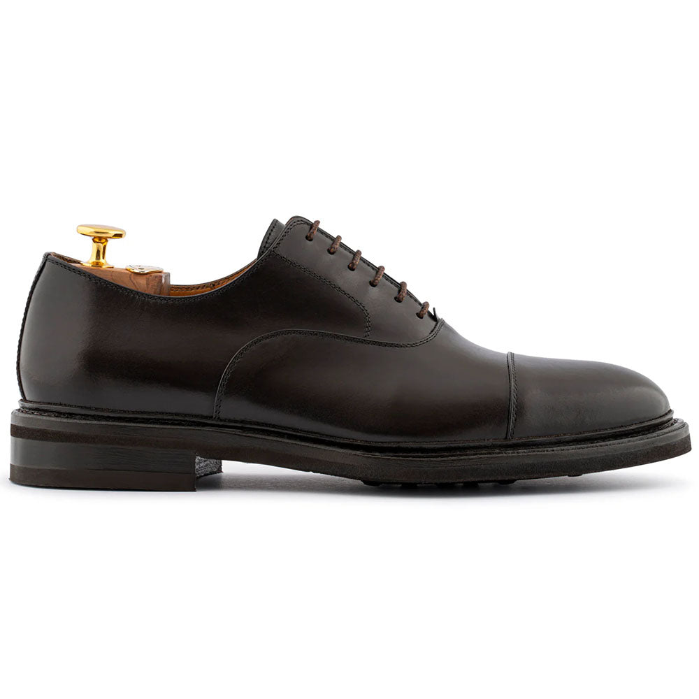 Harris Firenze 1913 Smooth French Leather Cap Toe Oxford Brown