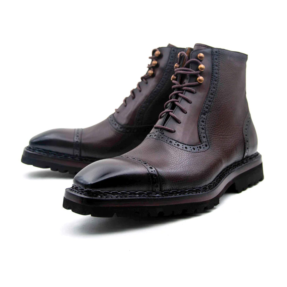 Ugo Vasare David Lama & Leather Rugged Boots Brown