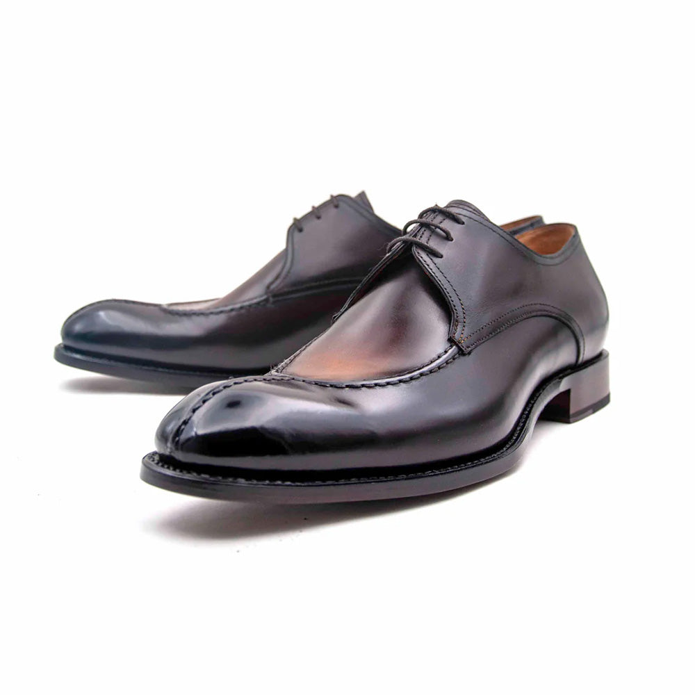 Ugo Vasare Jayden Derby Apron Split Toe Shoes Cognac