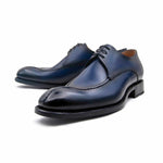 Ugo Vasare Jayden Derby Apron Split Toe Shoes Navy