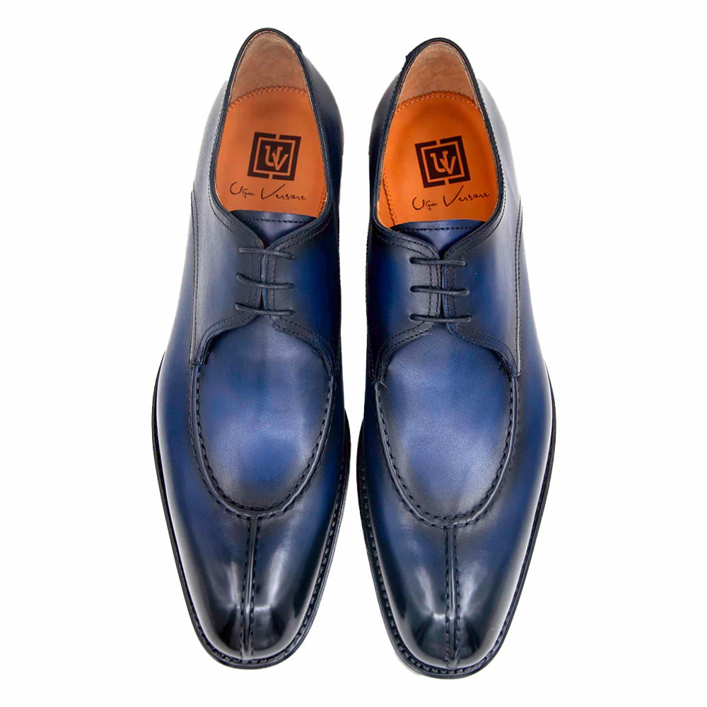 Ugo Vasare Jayden Derby Apron Split Toe Shoes Navy