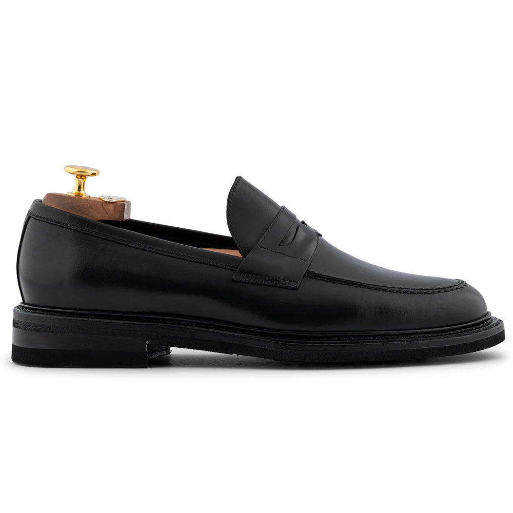 Harris Firenze 1913 Full Grain Leather Moccasin Black