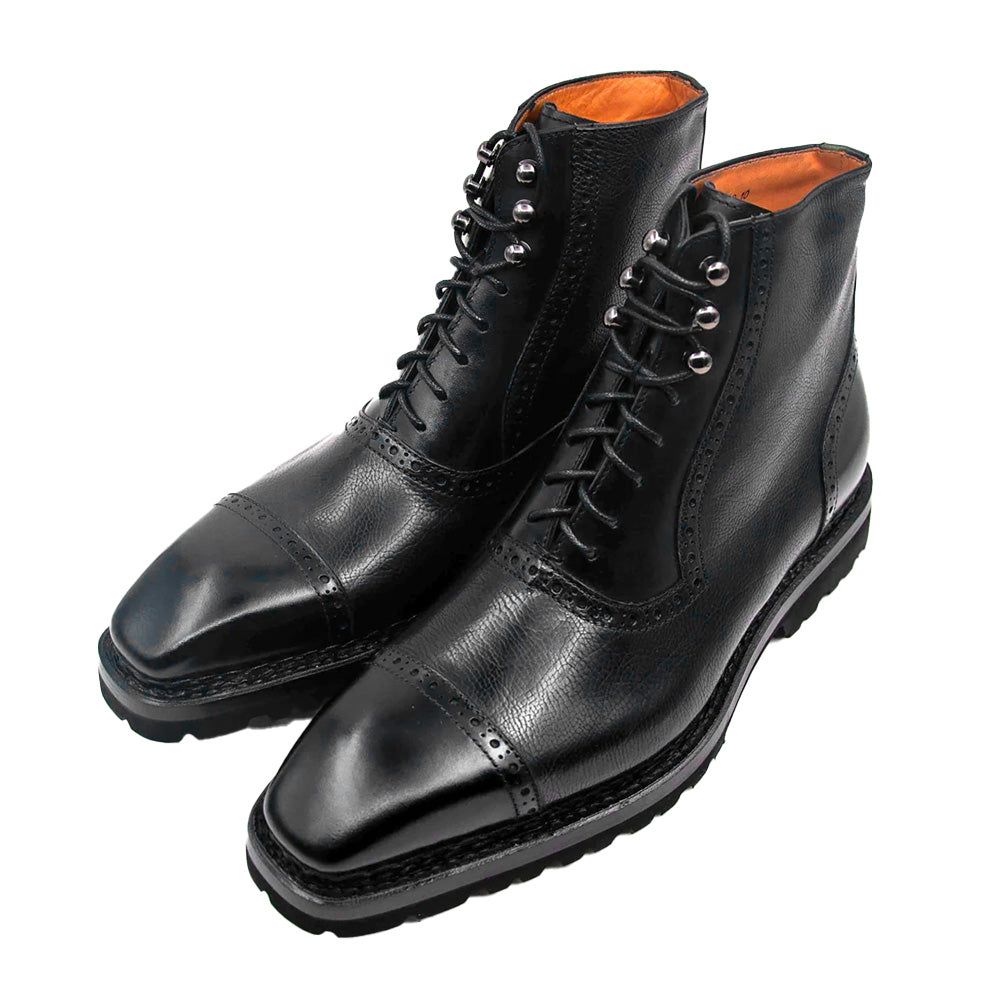 Ugo Vasare David Lama & Leather Rugged Boots Black
