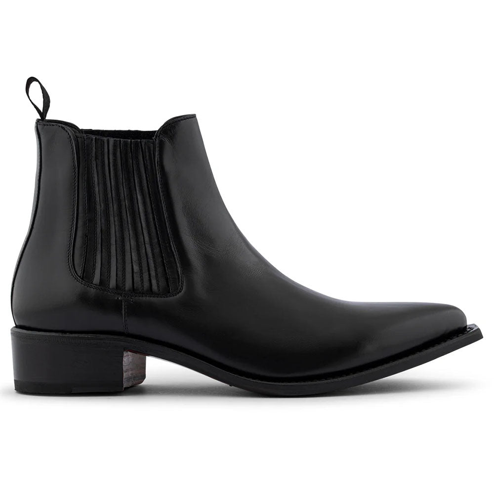 Harris Firenze 1913 Texan Leather Ankle Boot Black