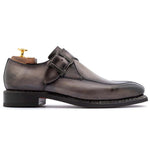 Harris Firenze 1913 Single Buckle Leather Shoes Grey