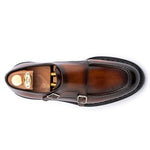Harris Firenze 1913 Leather Double Monk Strap Brown