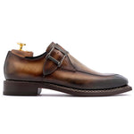 Harris Firenze 1913 Single Buckle Leather Shoes Chiaro