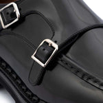 Harris Firenze 1913 Leather Double Monk Strap Black